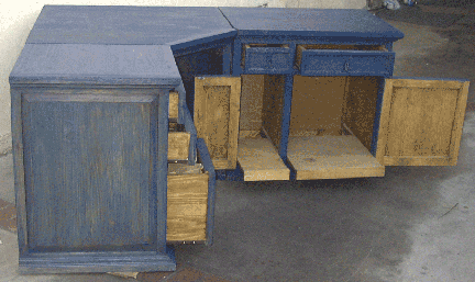 Rustic Wood Desks on Custom Solid Wood Desks